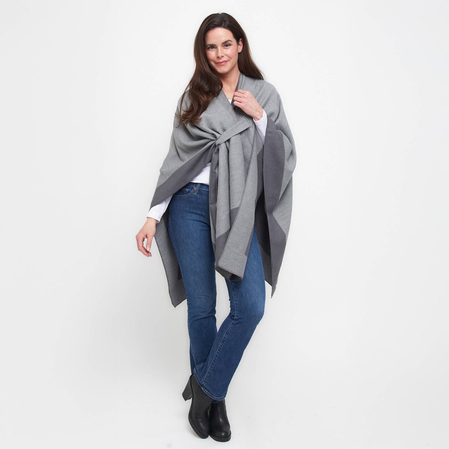 Mackenzie Reversible One Size Open Front Wrap
