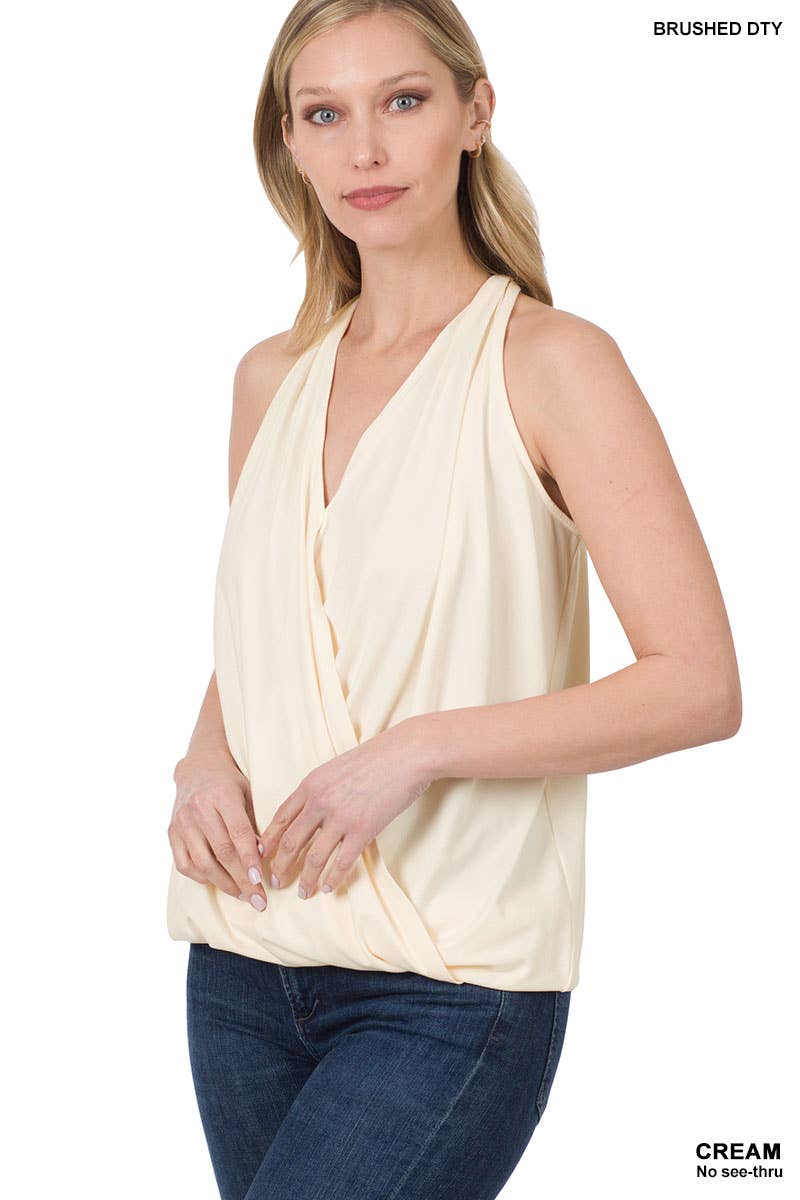 Surplice Halter Top