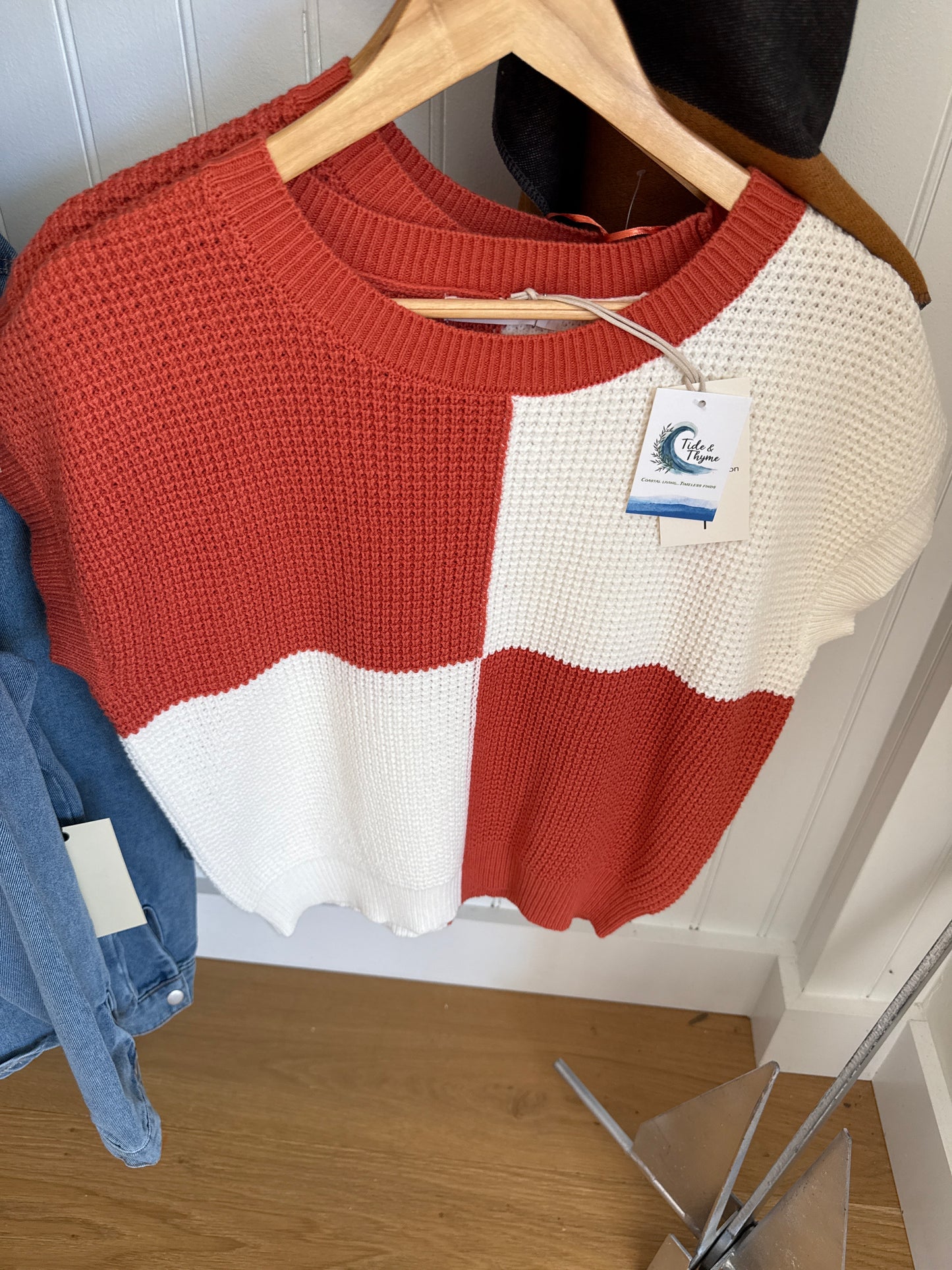 Color block sweater