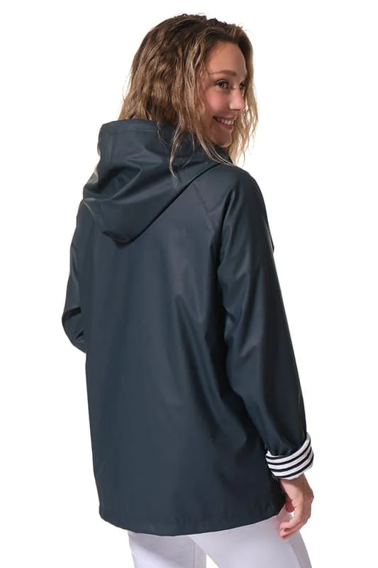 Unisex Rain Coat/Hublot-Navy