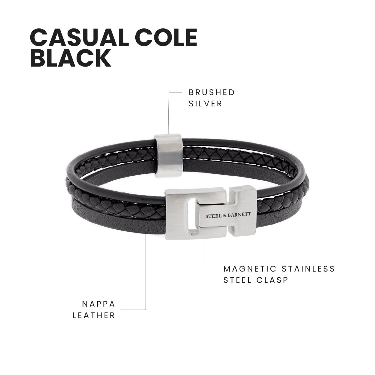 Leather Bracelet-Casual Cole