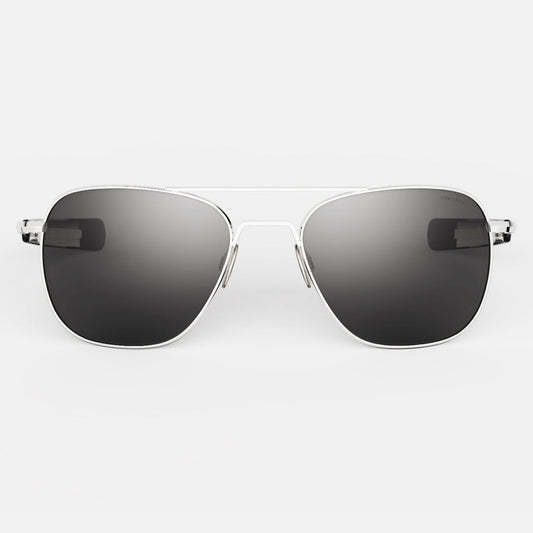AVIATOR-23K White Gold American Gray-Non Polarized