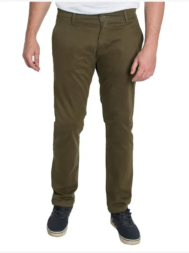 Hawks Bay Chino Stretch Twill Pants (OLIVE)