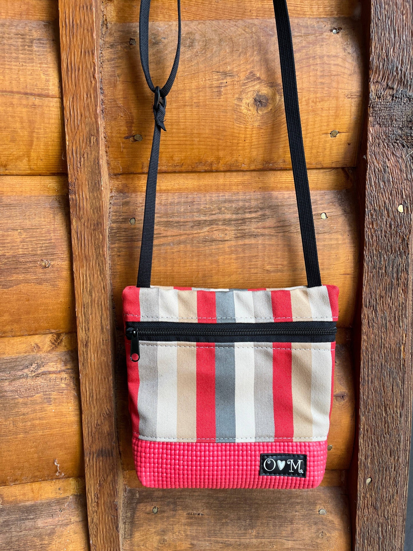 Red Lola -Stripe Print Fabric