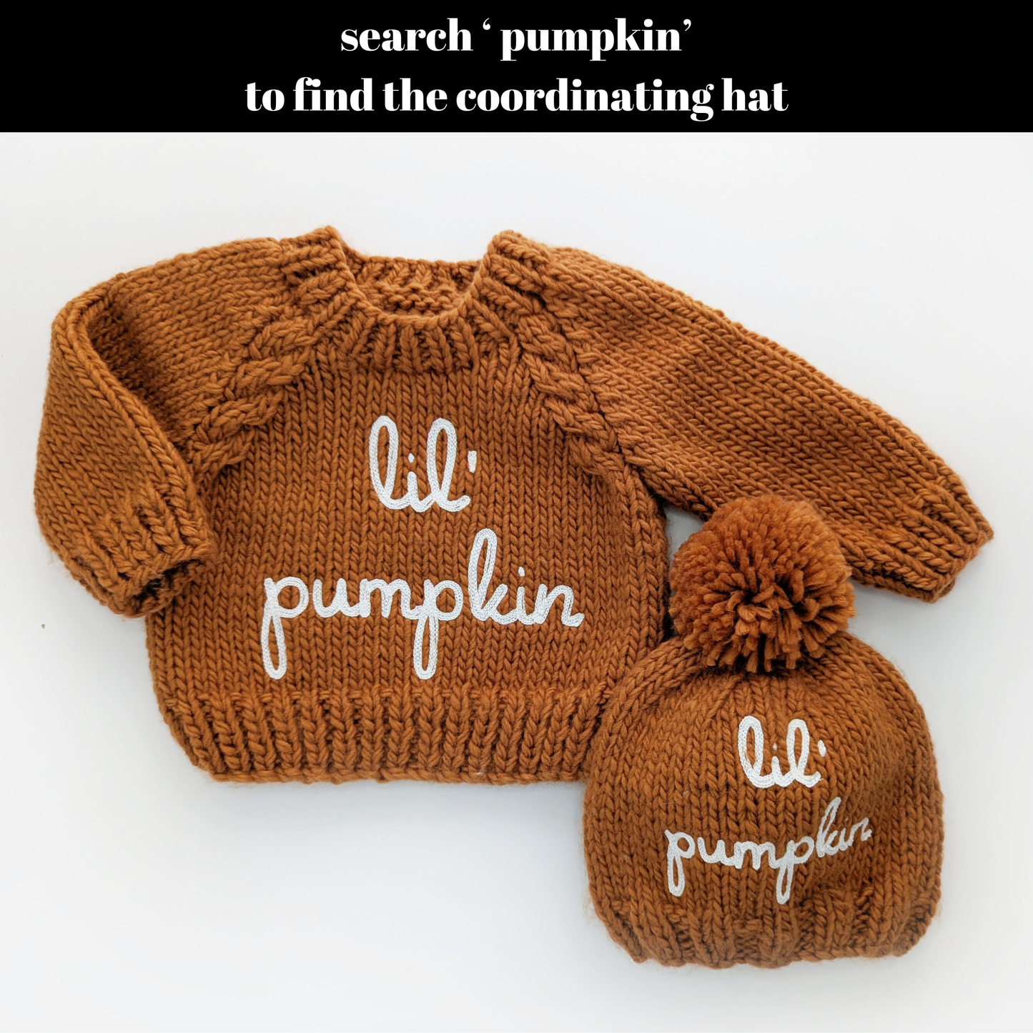 Lil' Pumpkin Sweater for Baby & Toddler due July