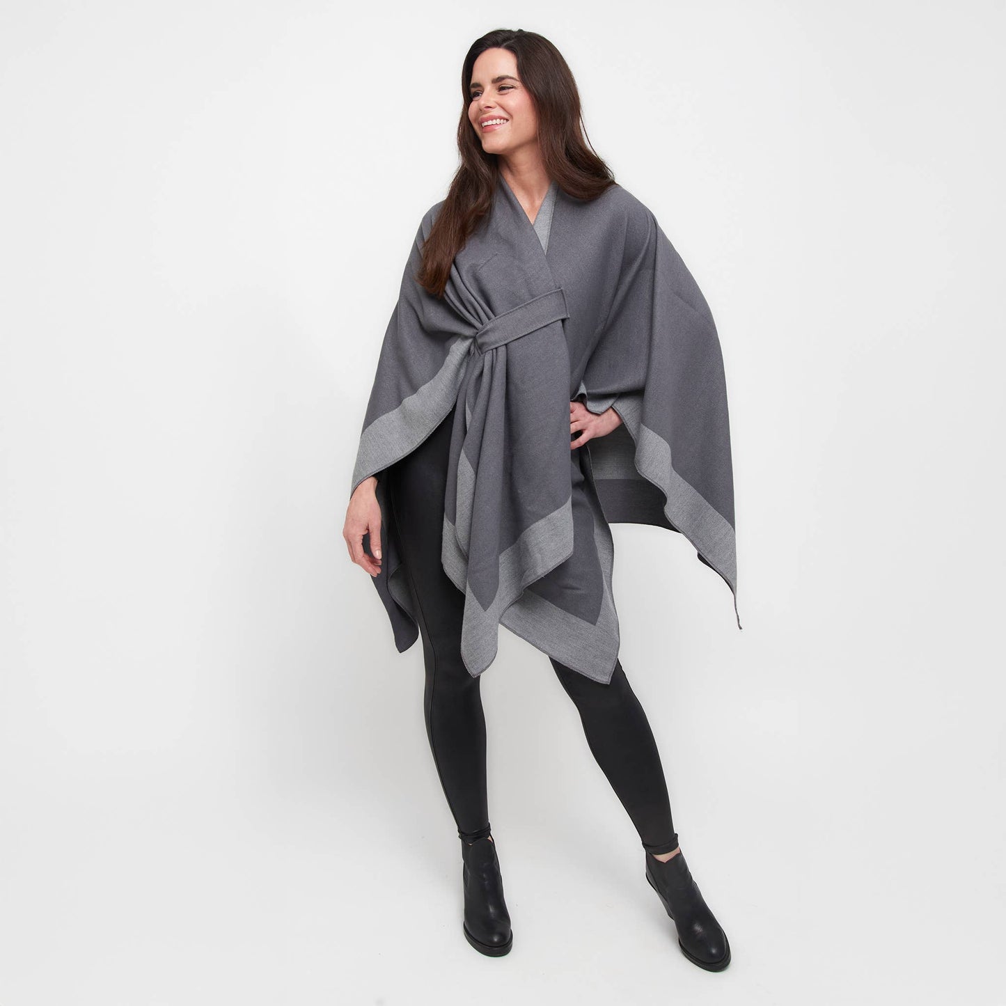 Mackenzie Reversible One Size Open Front Wrap