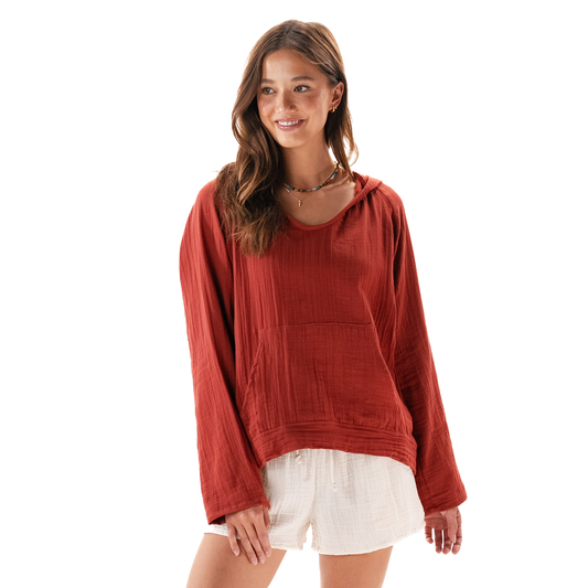 Seaside Spice Baja Pullover Hoodie