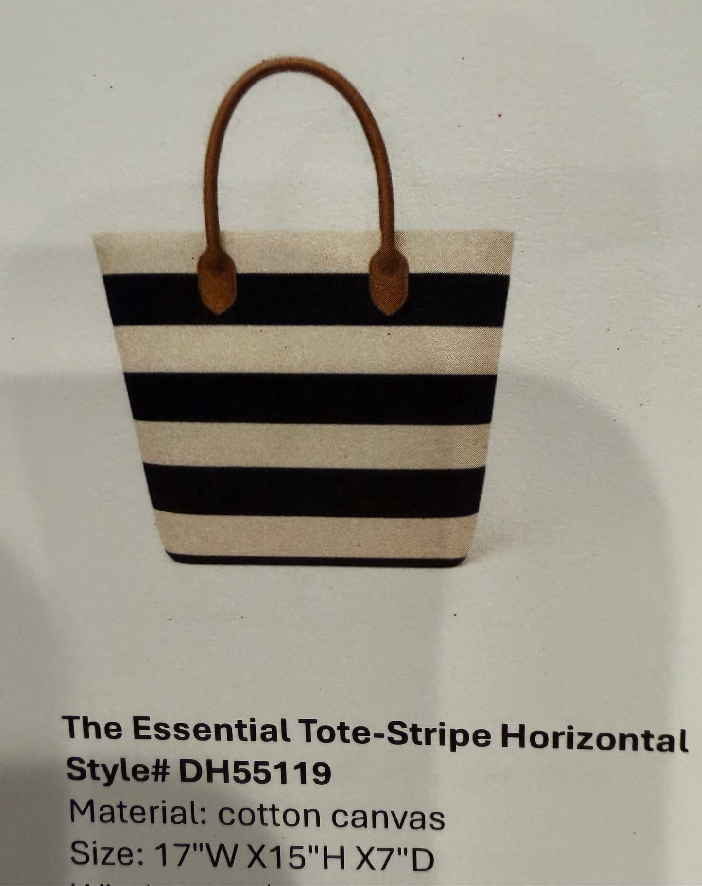 The Essential Tote Horizontal Stripe