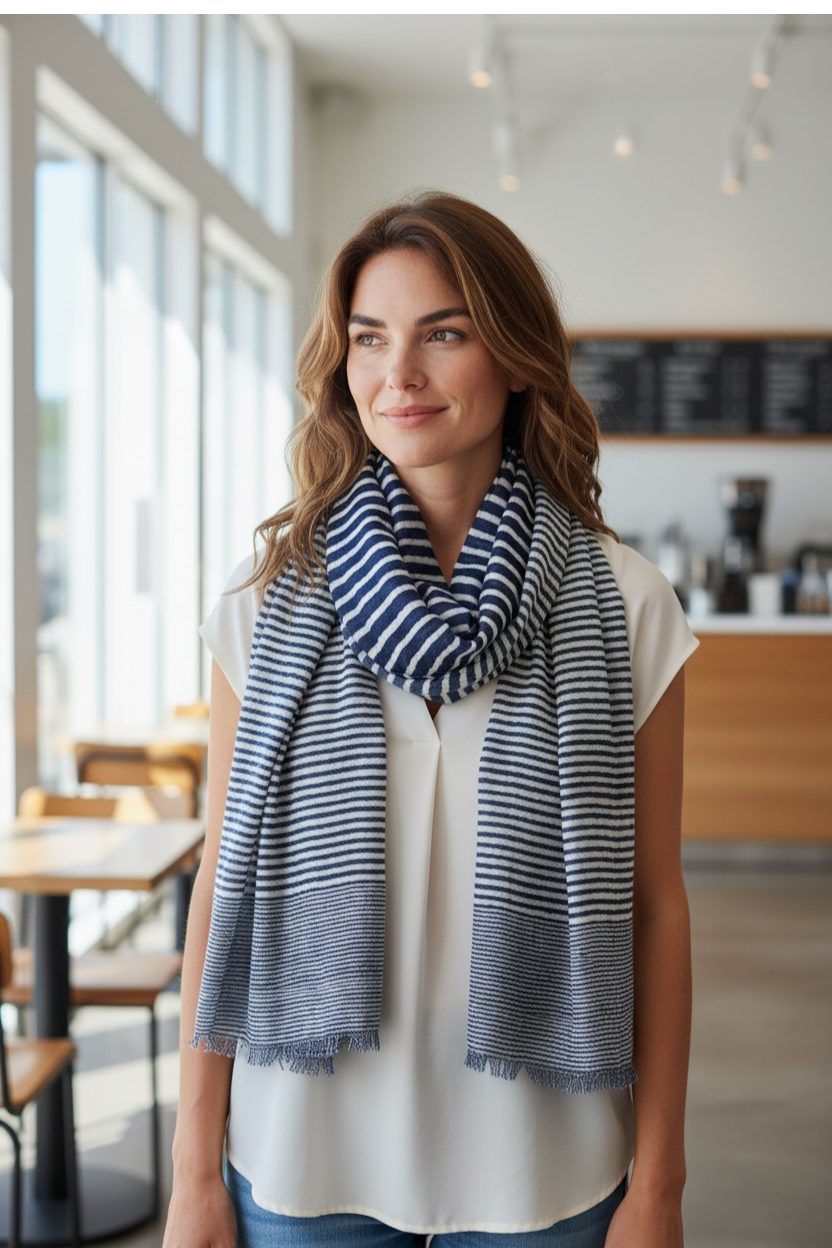 14th & Union Scarf- Navy