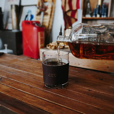 Whiskey Glass Sleeve w/Glass