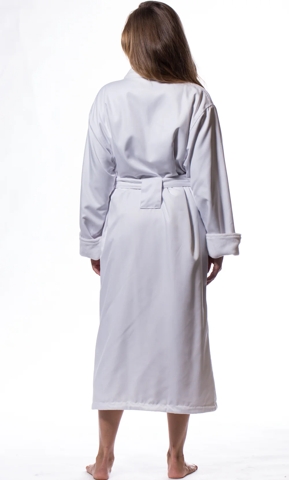 Luxury Microfiber Bathrobe -white