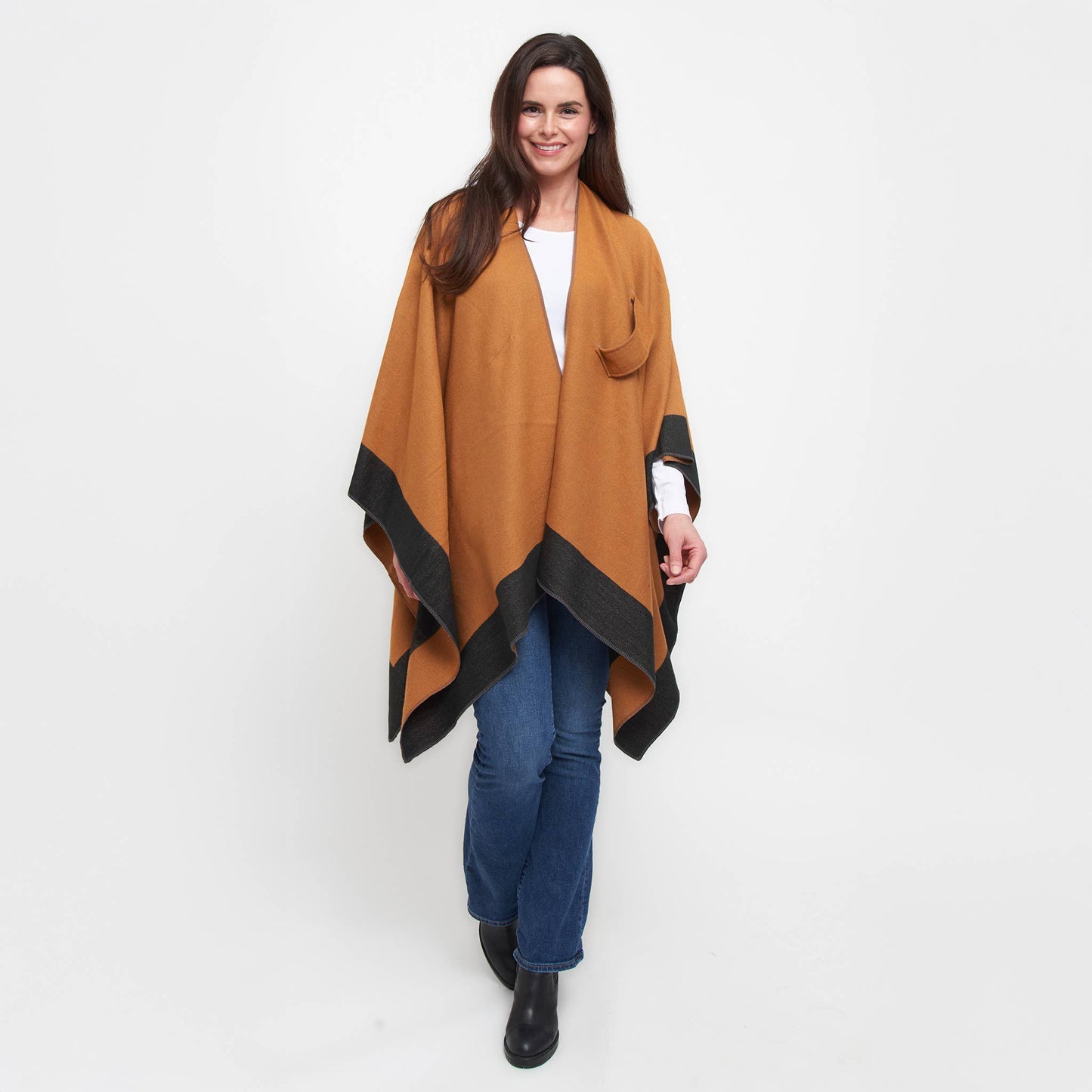 Mackenzie Reversible One Size Open Front Wrap