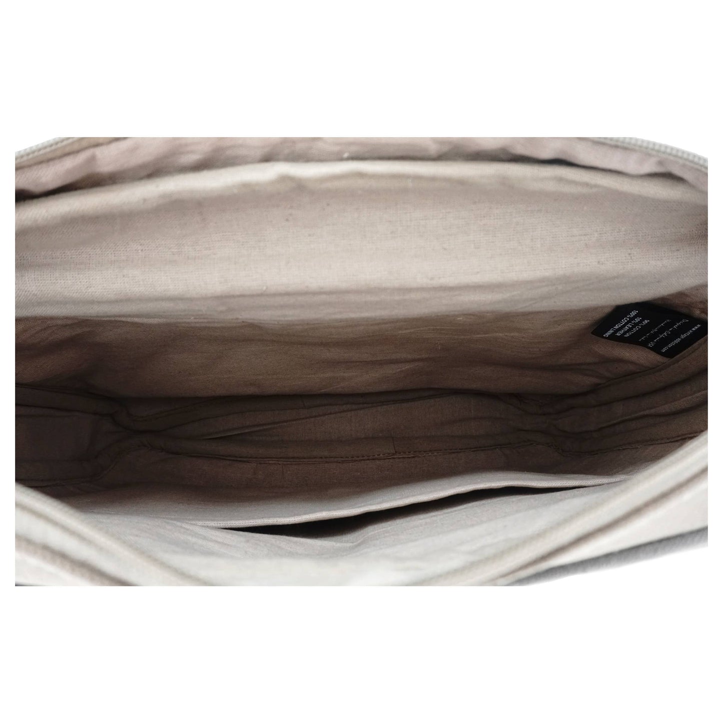 Leather and Recycled Military Tent Laptop Bag