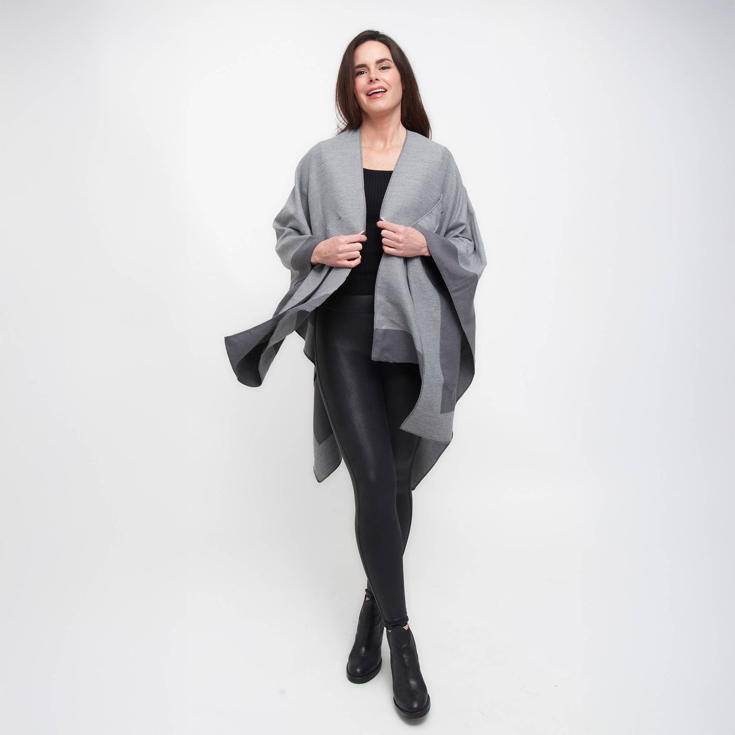 Mackenzie Reversible One Size Open Front Wrap