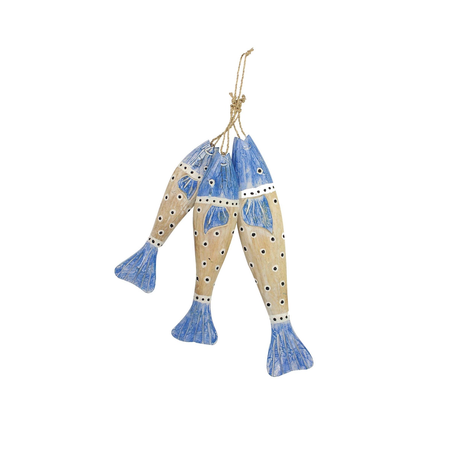 Blue Fish Hanging Decor 27.5"
