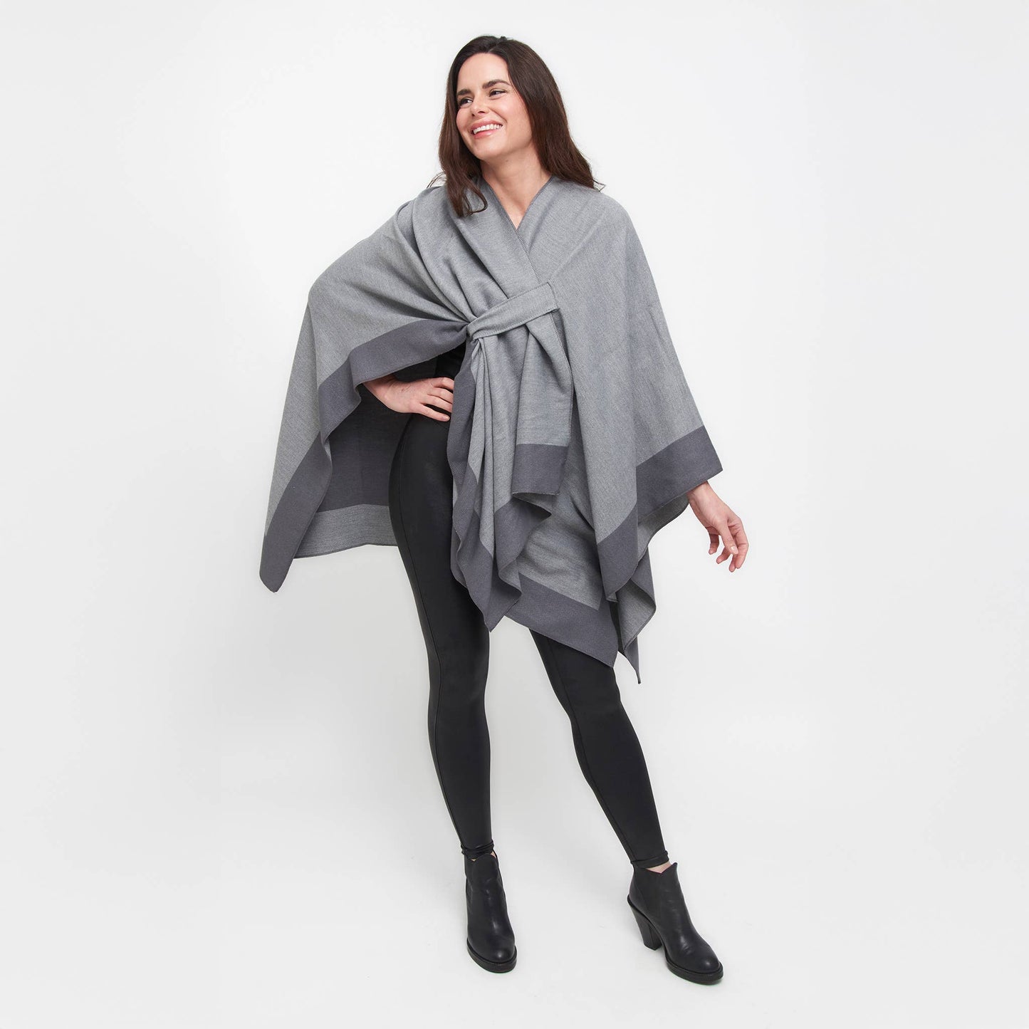 Mackenzie Reversible One Size Open Front Wrap