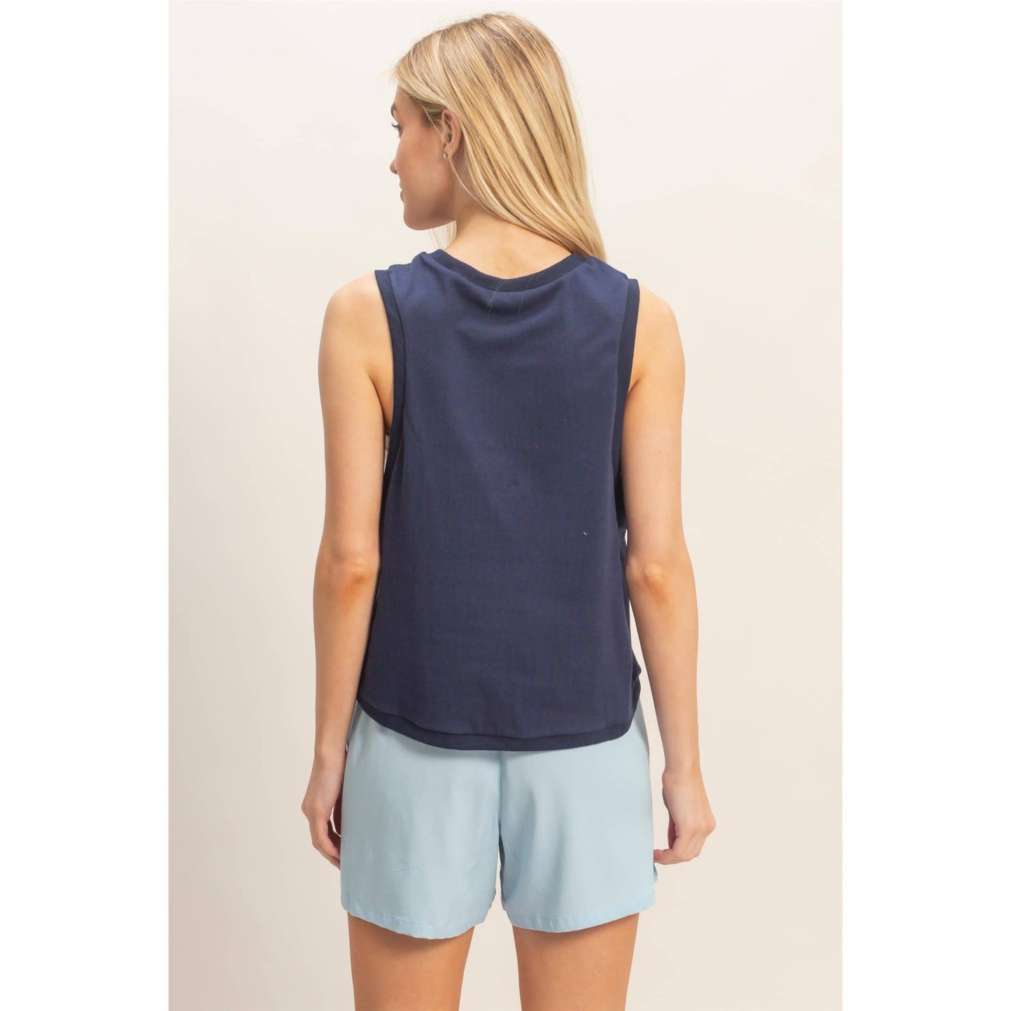 Sleeveless Tank With Lobster Patch