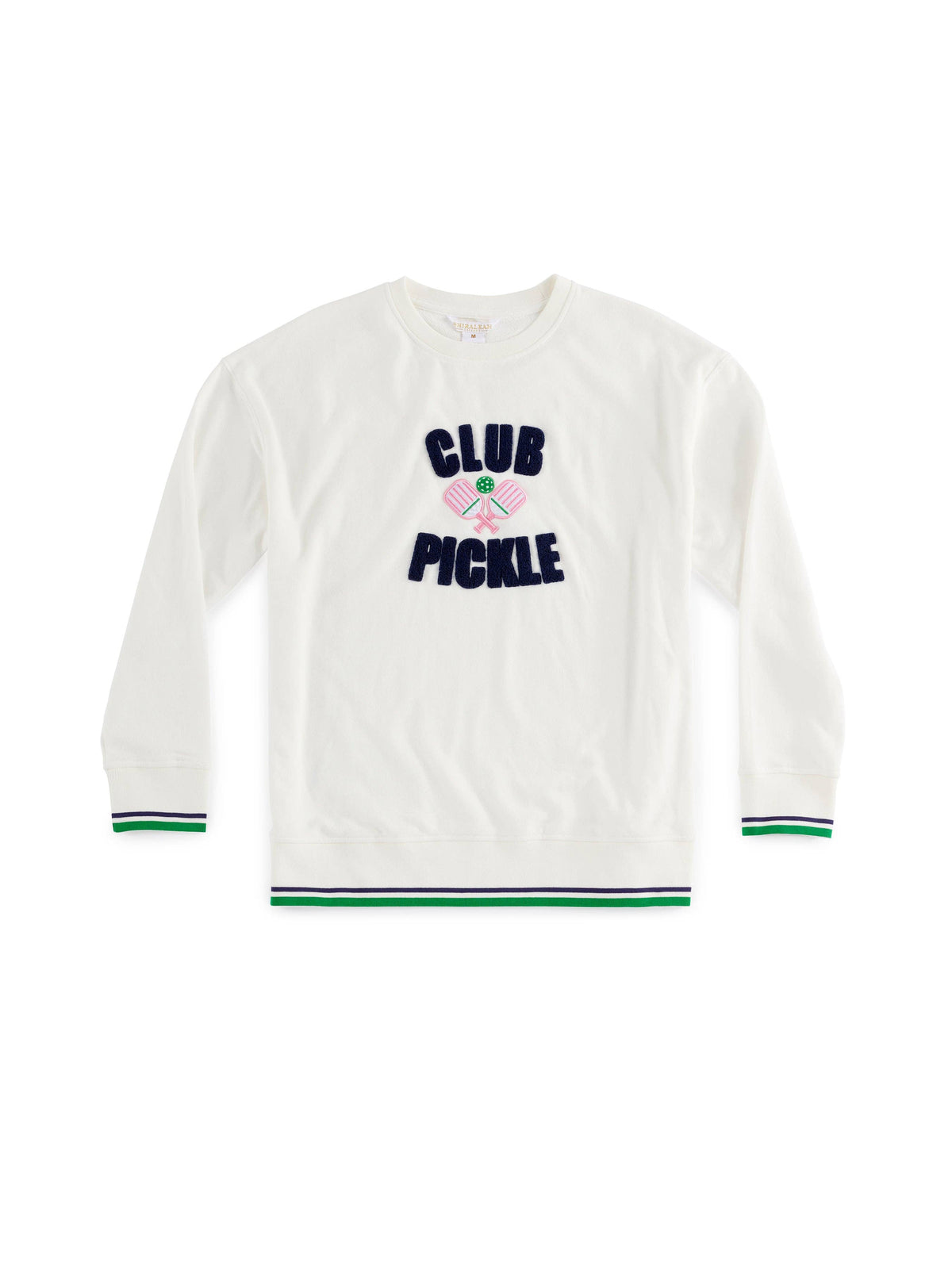 "CLUB PICKLE" SWEATSHIRT, IVORY