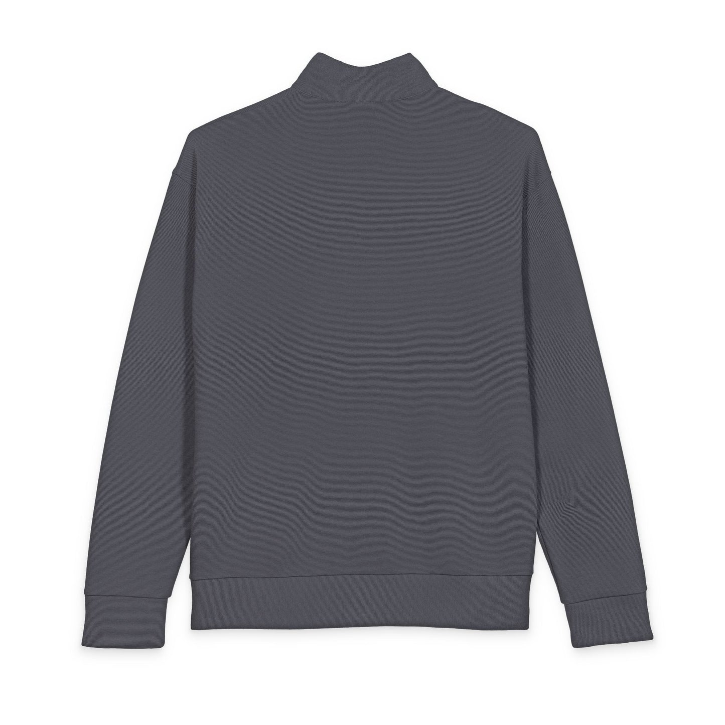 NBPT Men's Quarter-Zip Pullover — Minimal Linear Texture with NBPT Chest Logo