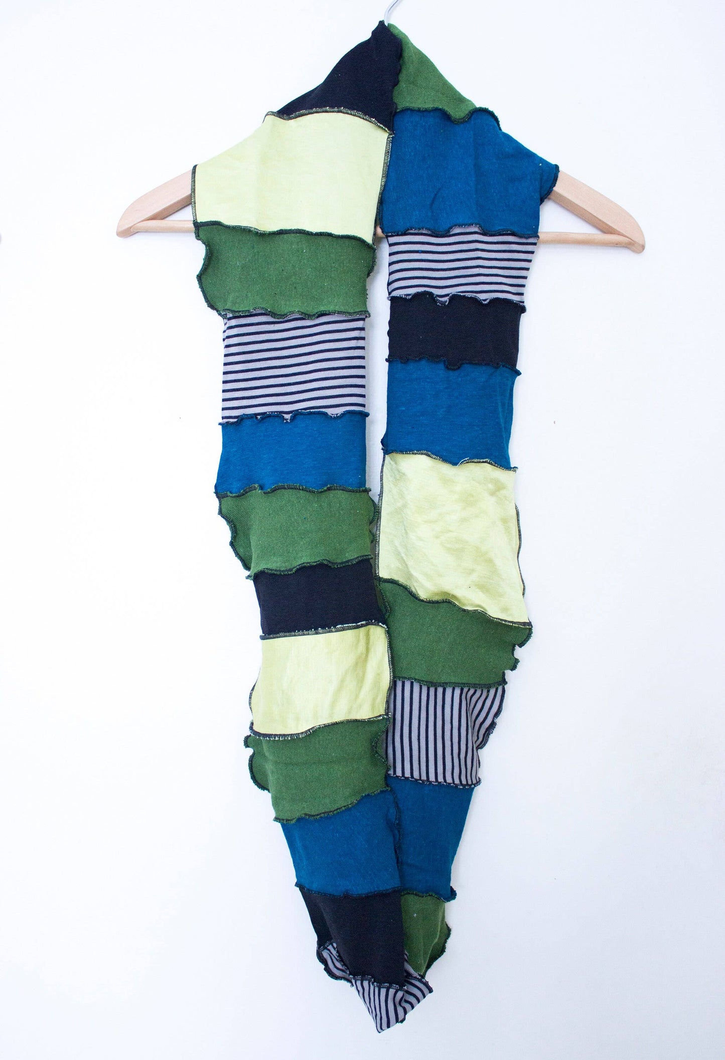 Organic Infinity Scarf in Jewel Tones - Hemp, Bamboo, Silk