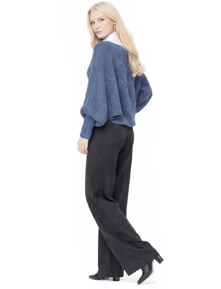 Sweater Poncho with Sleeves