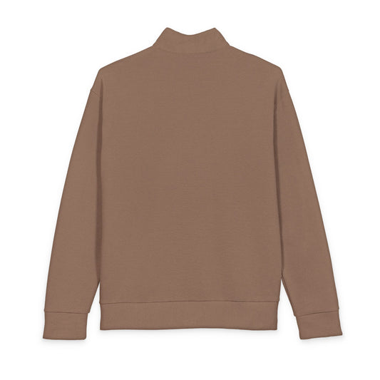 NBPT Men's Quarter-Zip Pullover — Minimal Linear Texture with NBPT Chest Logo