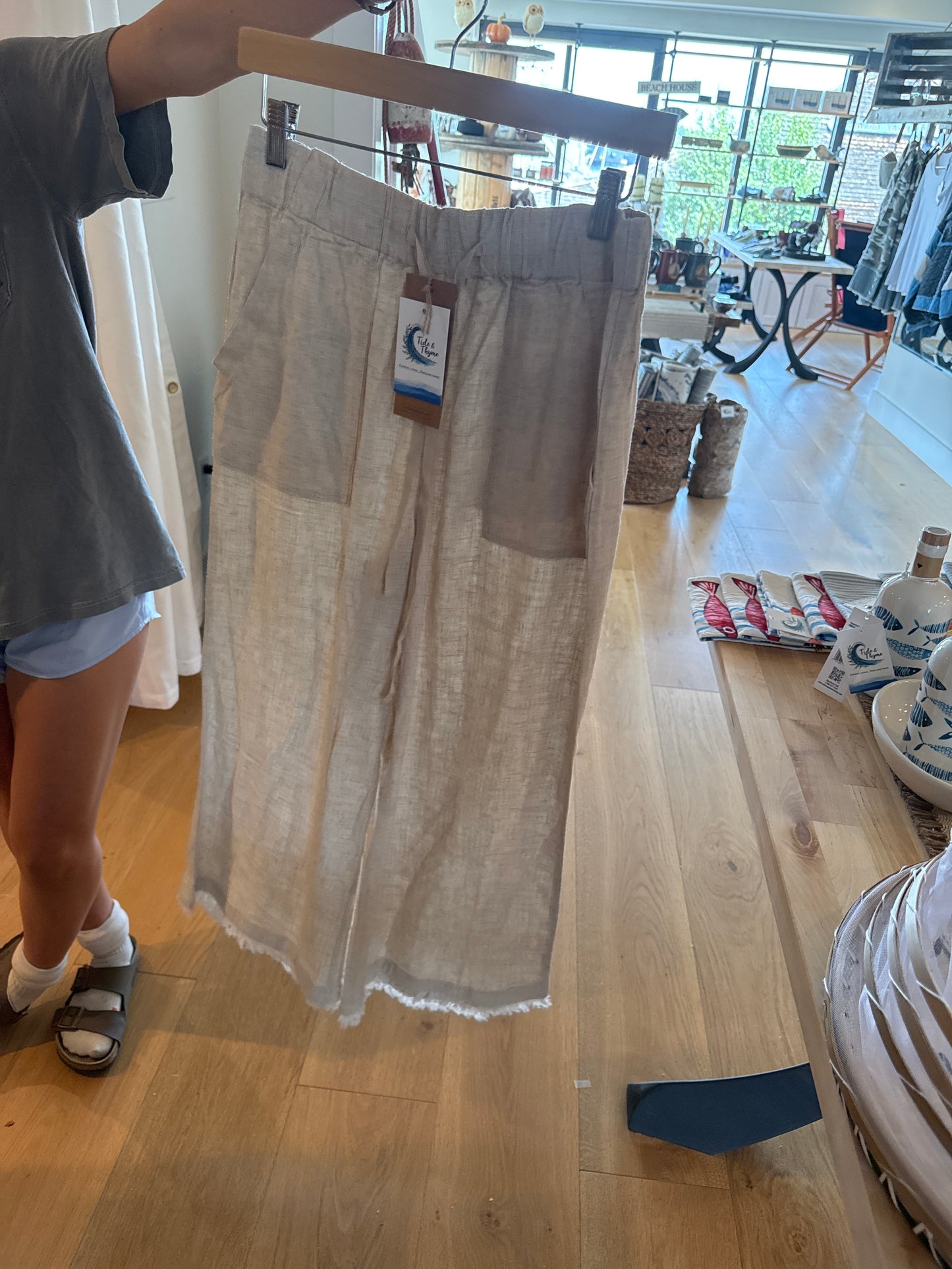 Cream pants
