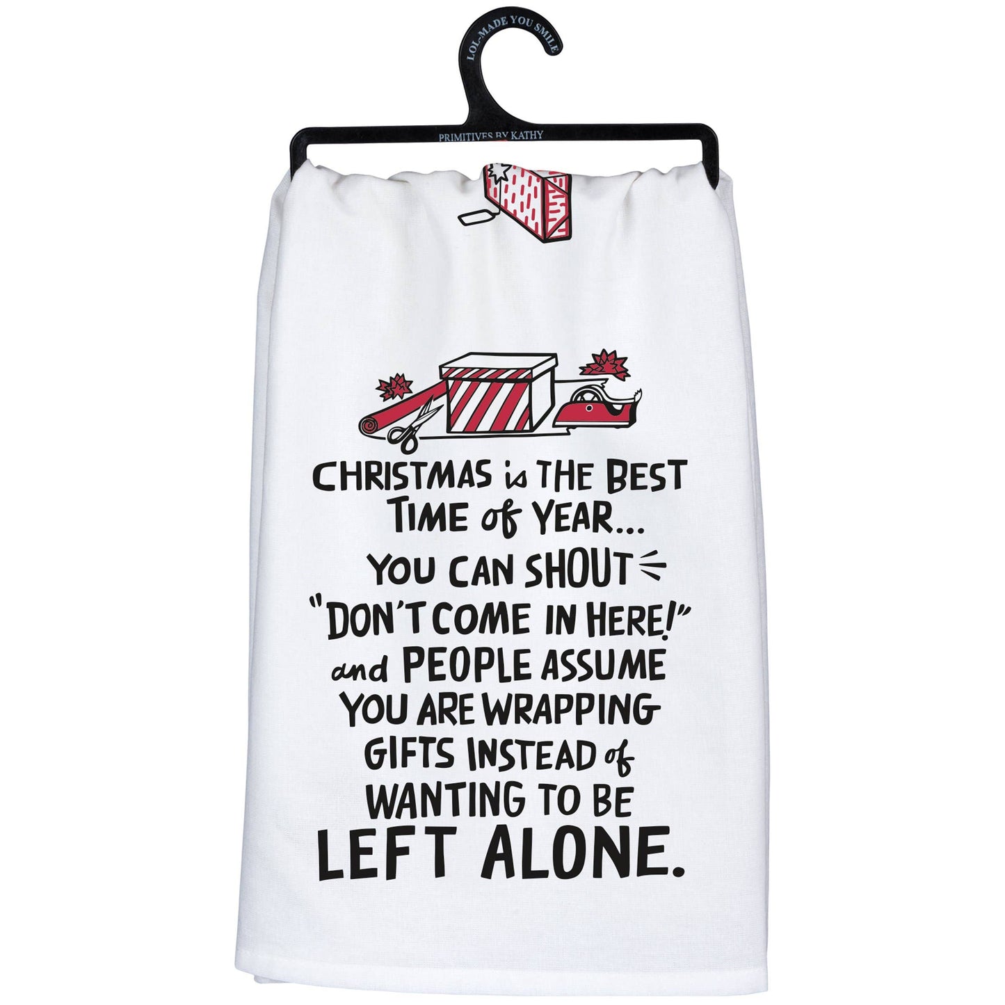 Wanting To Be Left Alone Kitchen Towel