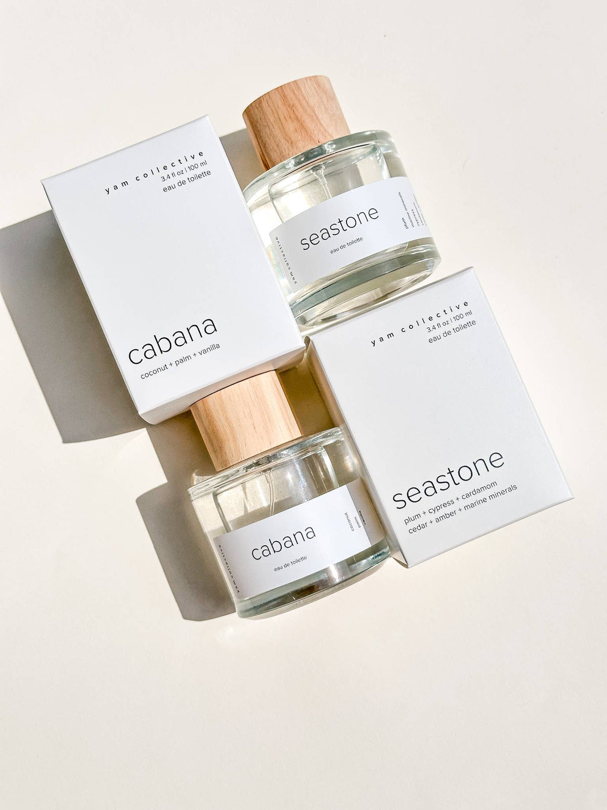 Eau de toilette: Sea Stone / marine minerals, cypress, plum