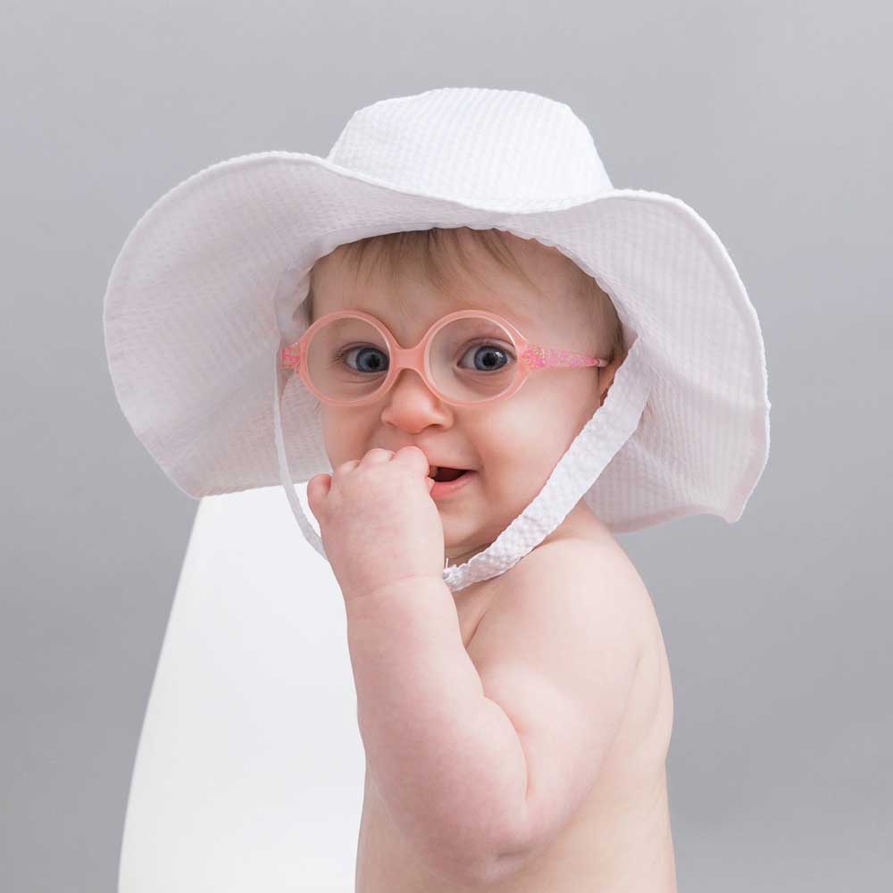 White Seersucker Sunhat Baby & Toddler