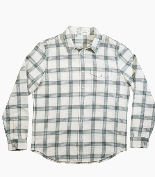 Waffle Plaid Pearl Snap
