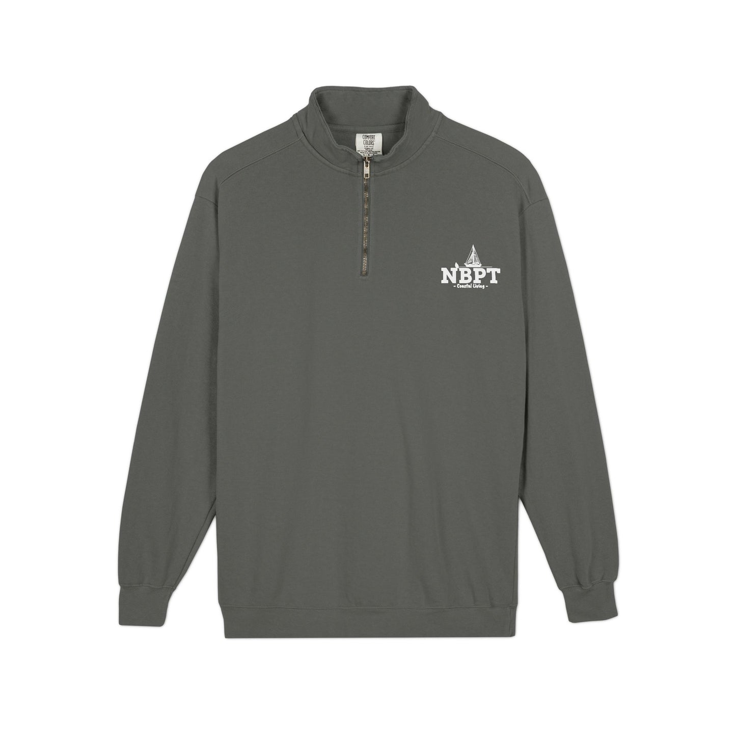 NBPT Logo Quarter-Zip Sweatshirt — Casual Logo Pullover for Everyday Wear
