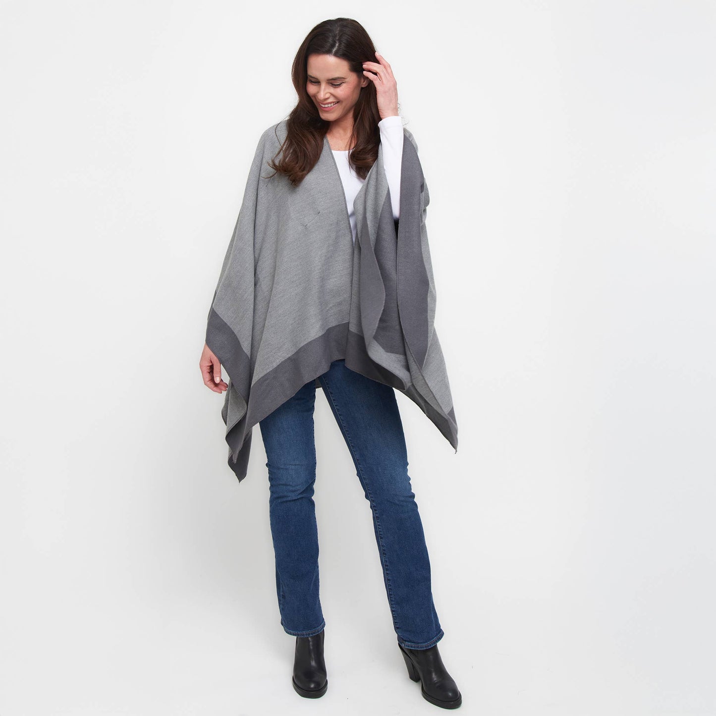 Mackenzie Reversible One Size Open Front Wrap