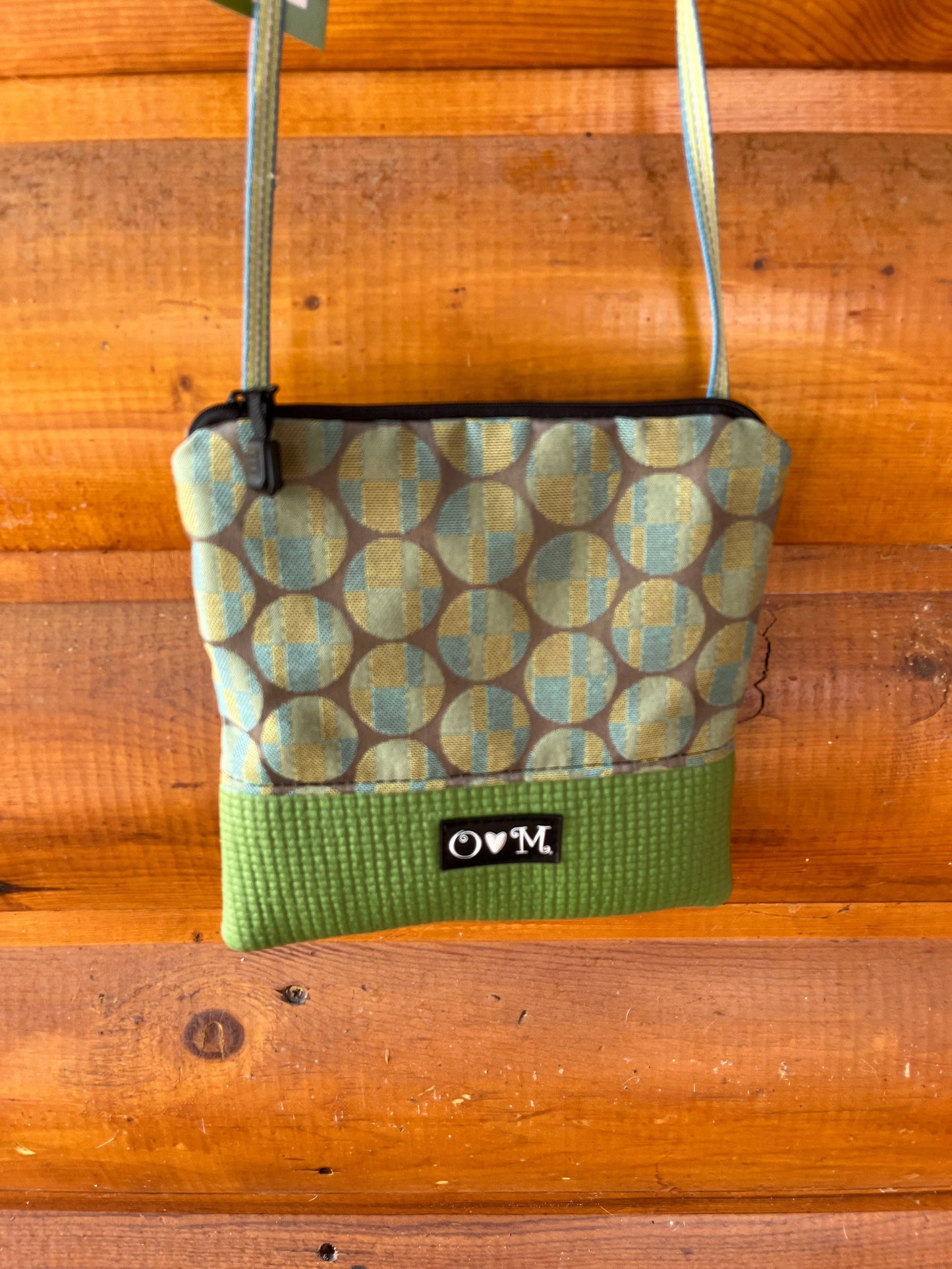 Stella  Green Cross Body Purse-Circles