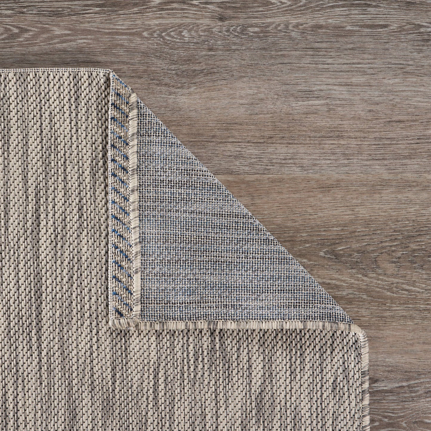 Navy/ Gray Coastal Fish Indoor/ Outdoor Area Rug
