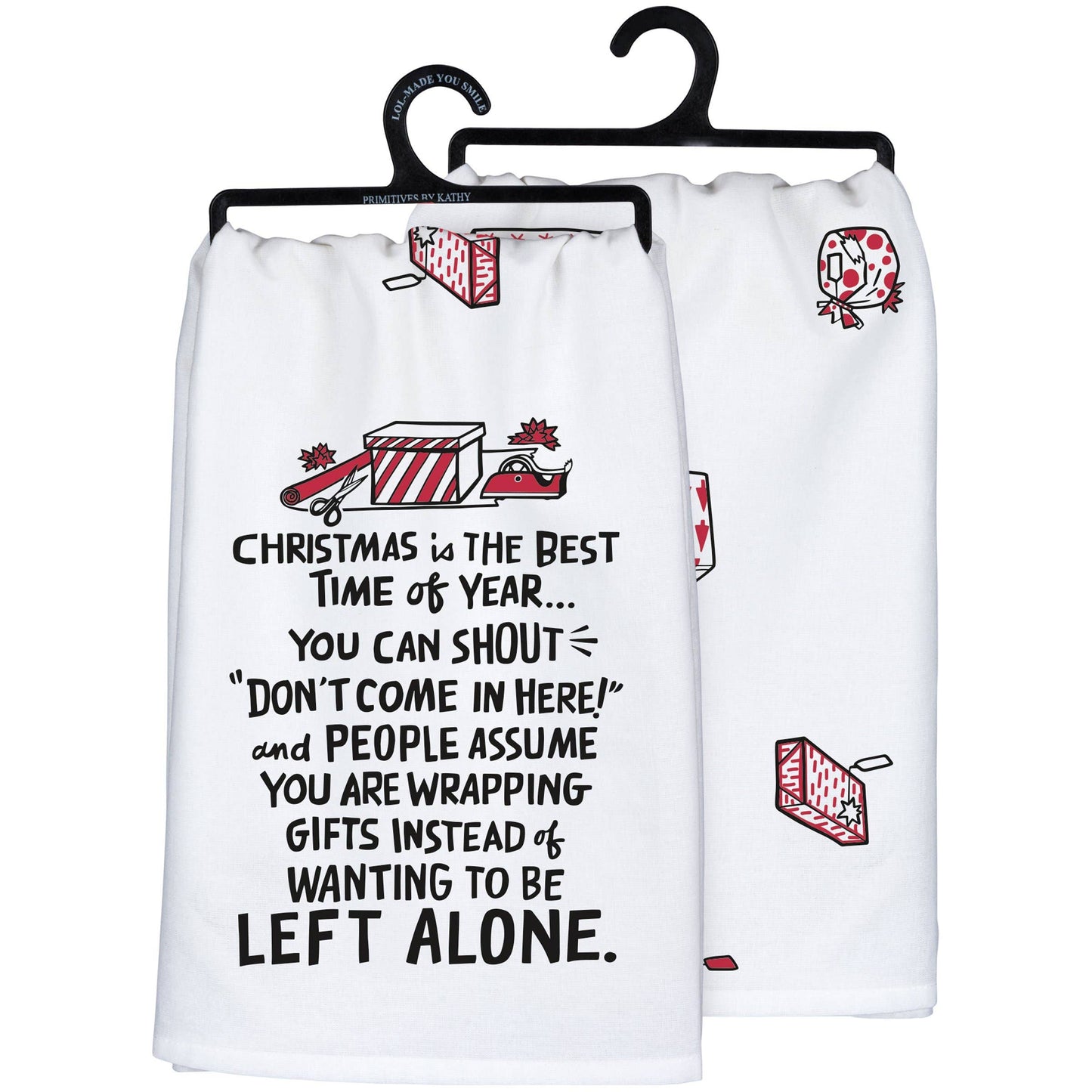 Wanting To Be Left Alone Kitchen Towel