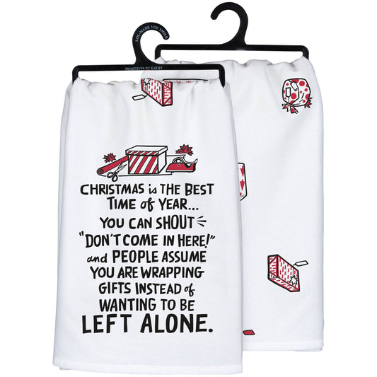 Wanting To Be Left Alone Kitchen Towel