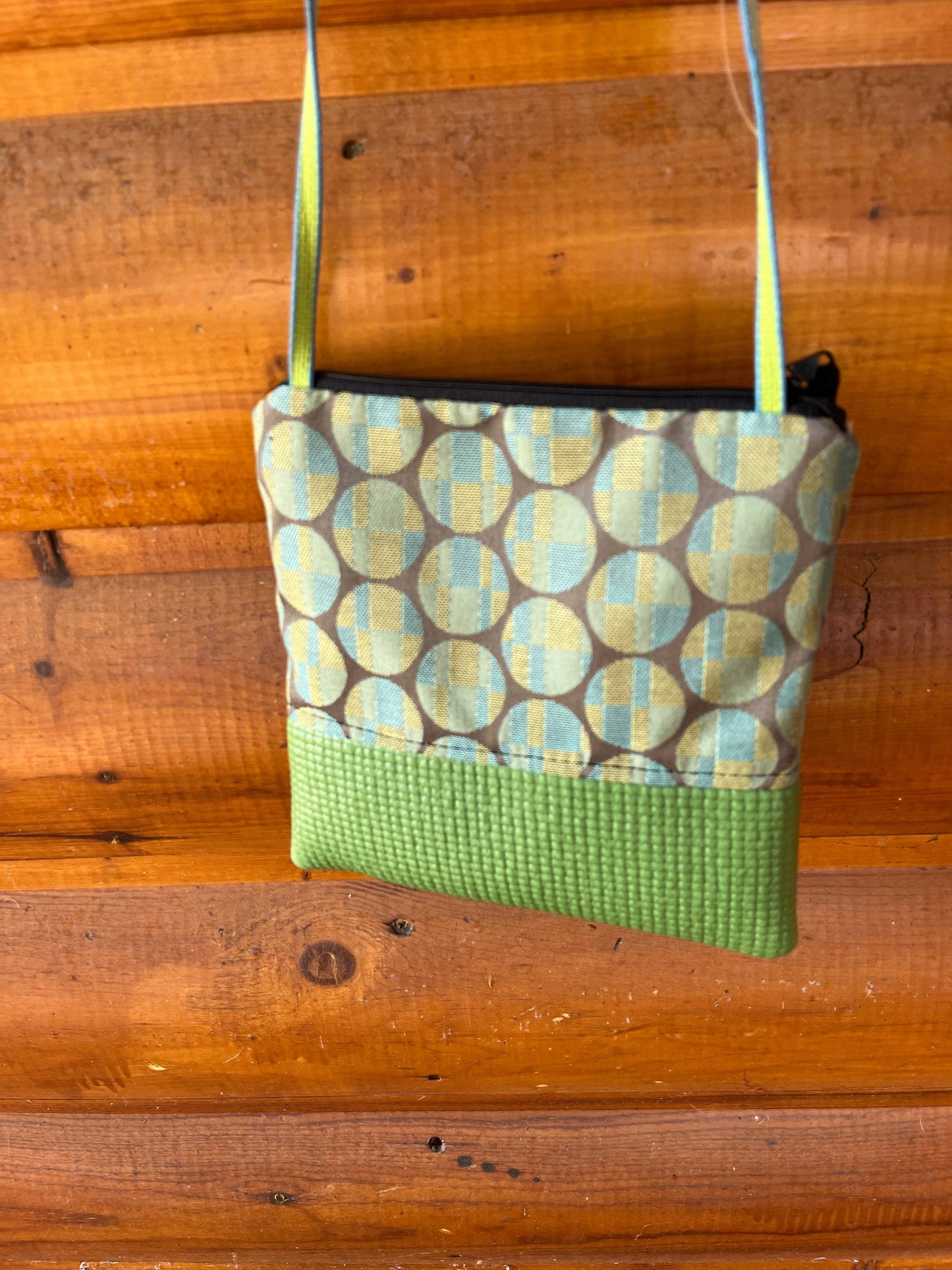 Stella  Green Cross Body Purse-Circles