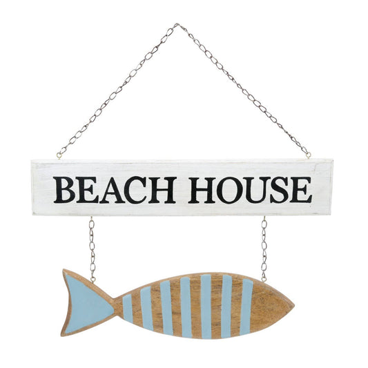 Beach House W/Fish Sign