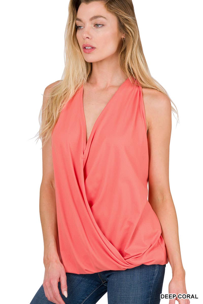 Surplice Halter Top