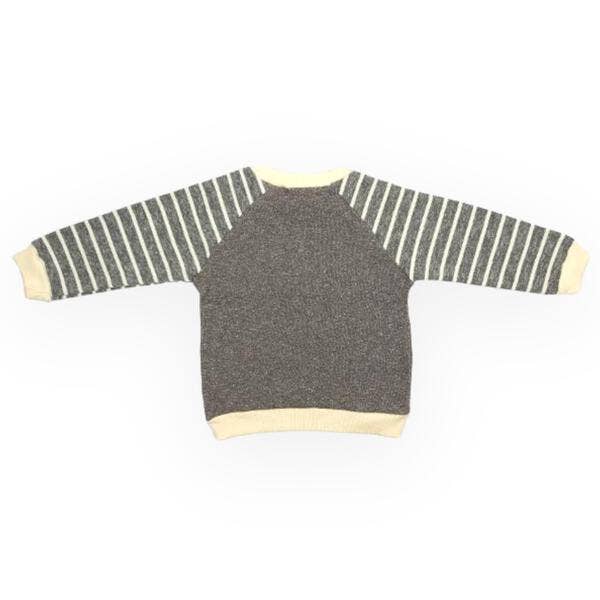 *LITTLE WHO* Bear Face Stripy Sweatshirt