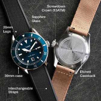 DS2 Meridian Navy-Quartz-39mm