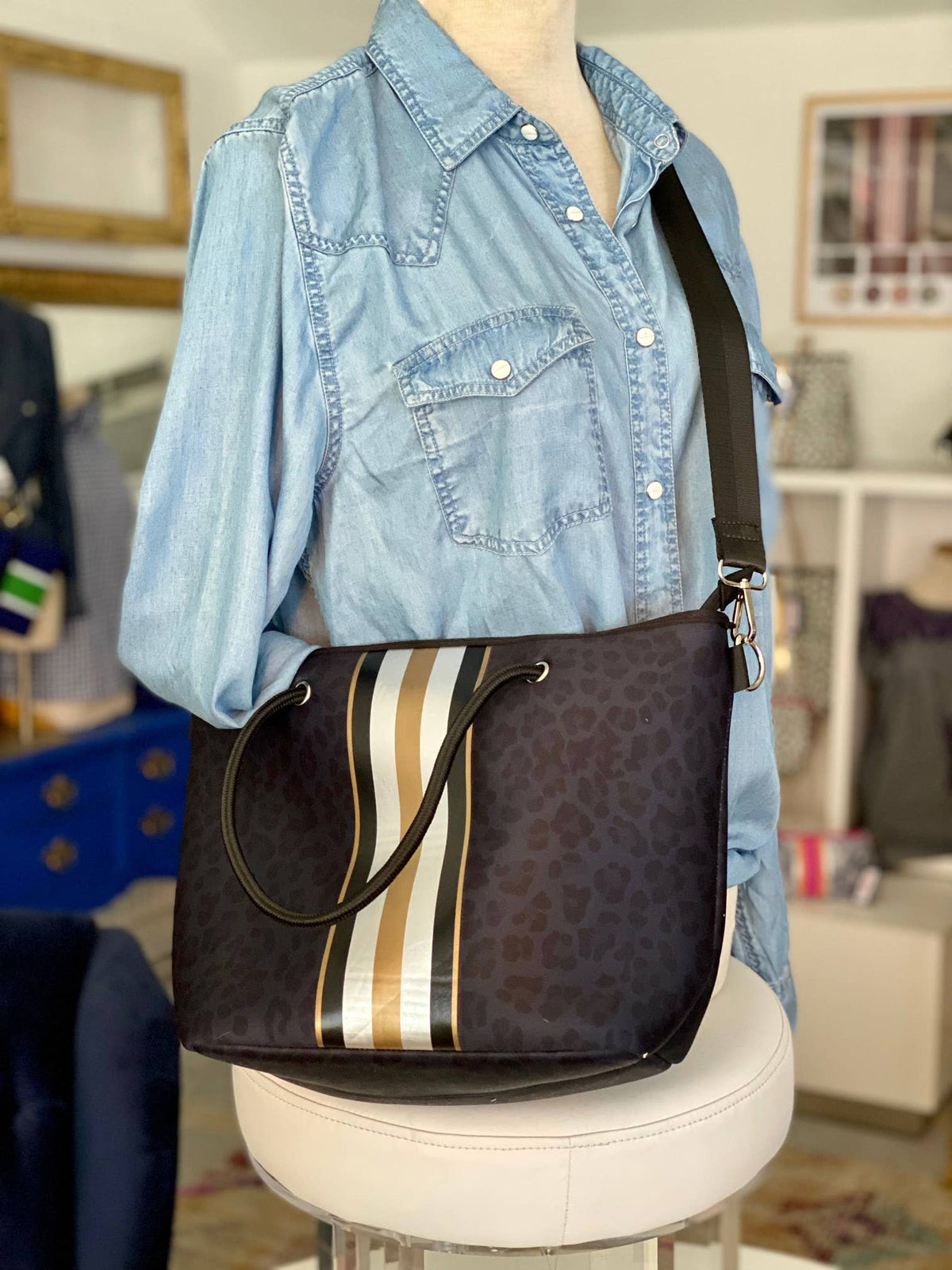 The Lizzy Mini Neoprene Tote and Wristlet | shoptaylorgray