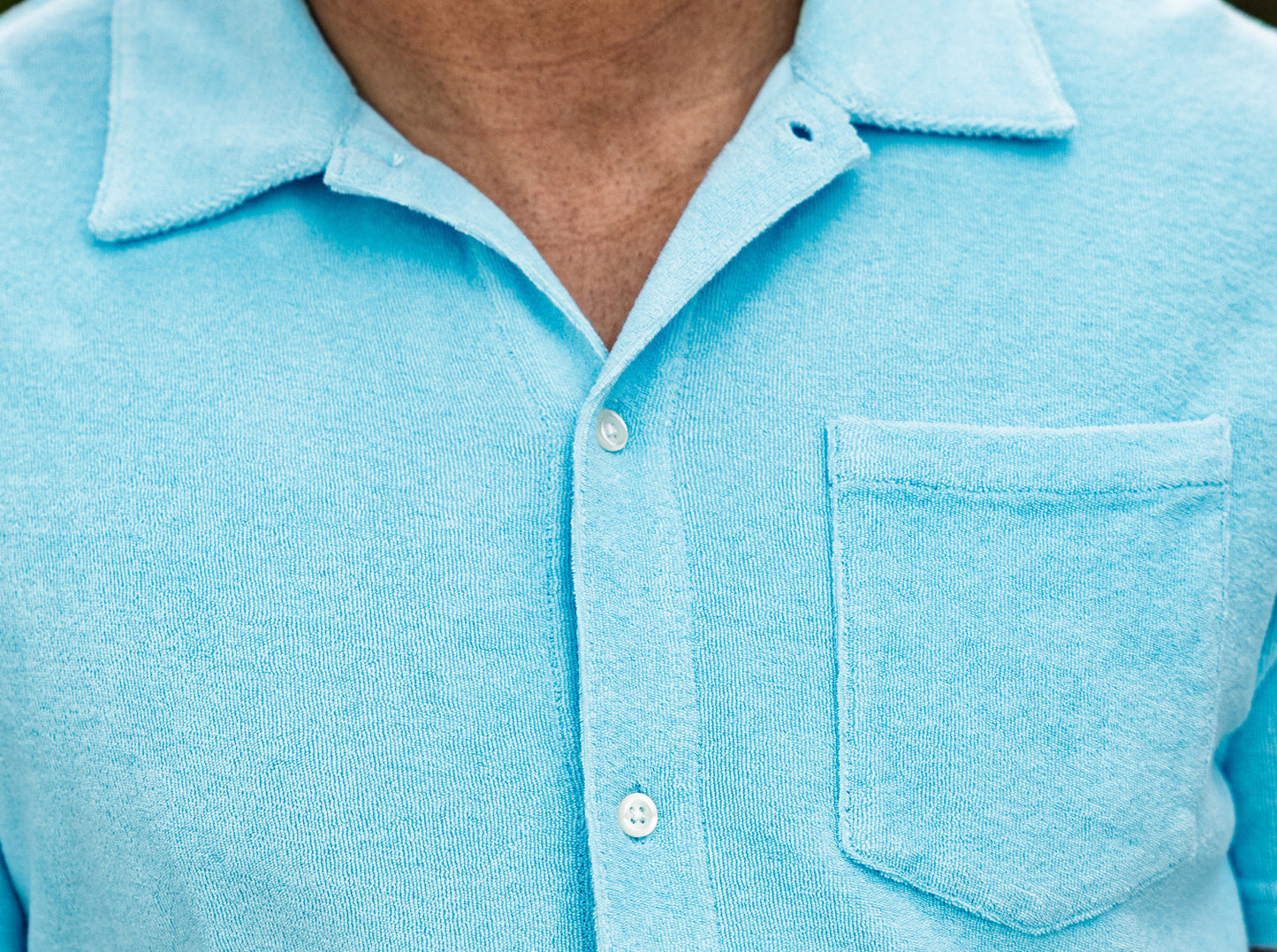 Terrycloth Button Down