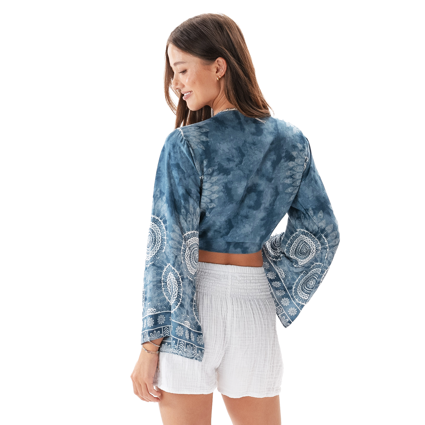 Tidal Bell Sleeve Top