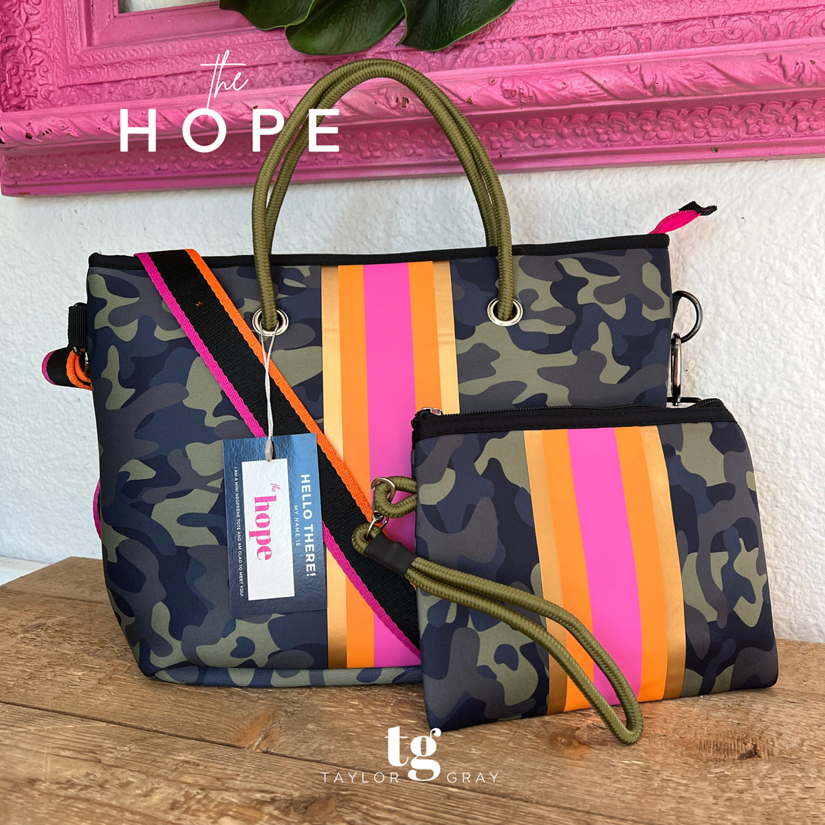 The Hope Mini Neoprene Tote and Wristlet | shoptaylorgray