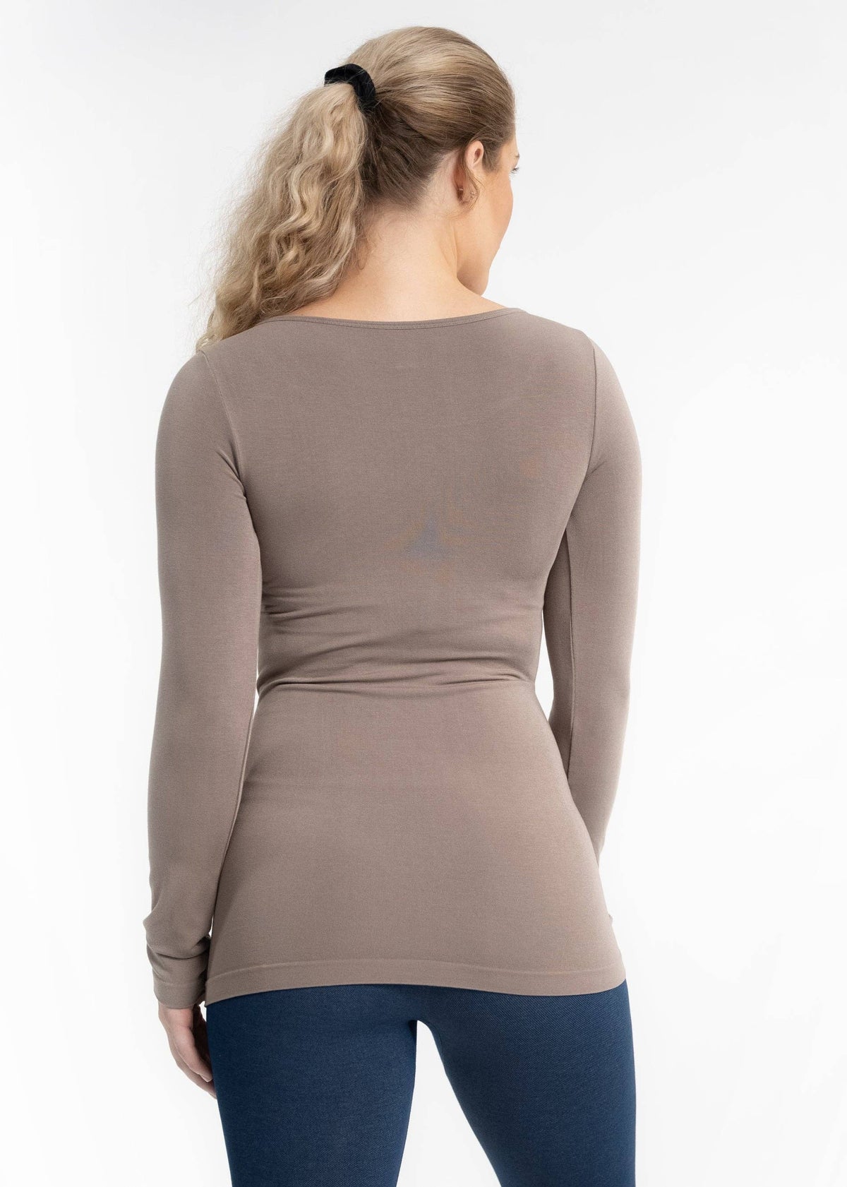 Reversible Long Sleeve: White / Curvy