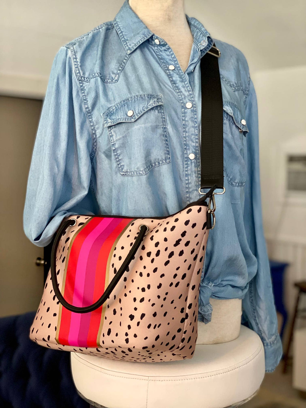 The Michelle Mini Neoprene Tote & Wristlet | shoptaylorgray