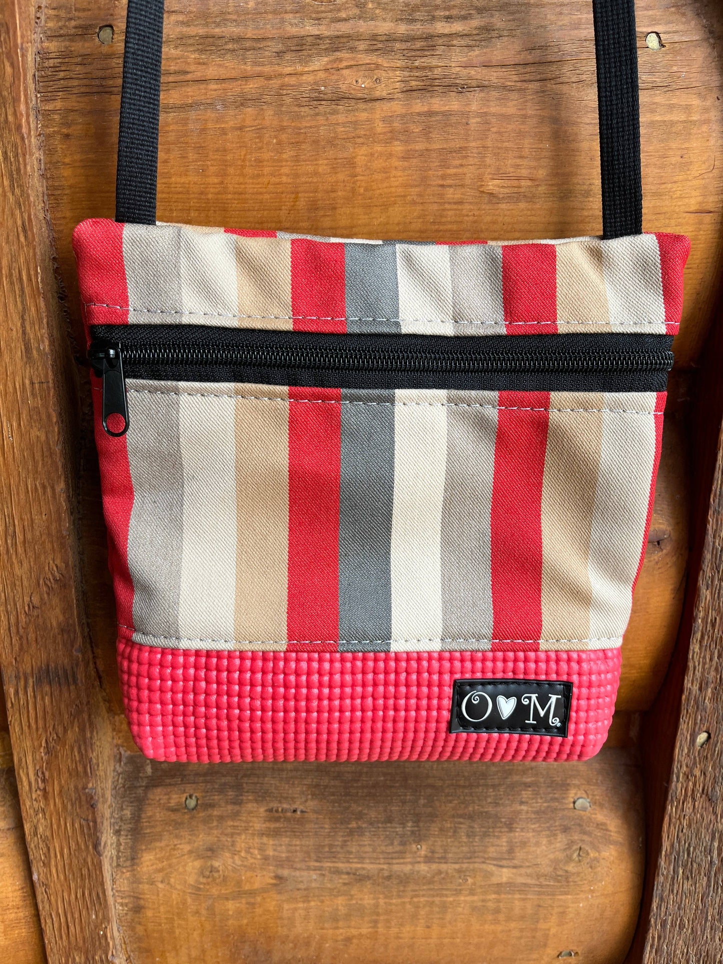 Red Lola -Stripe Print Fabric