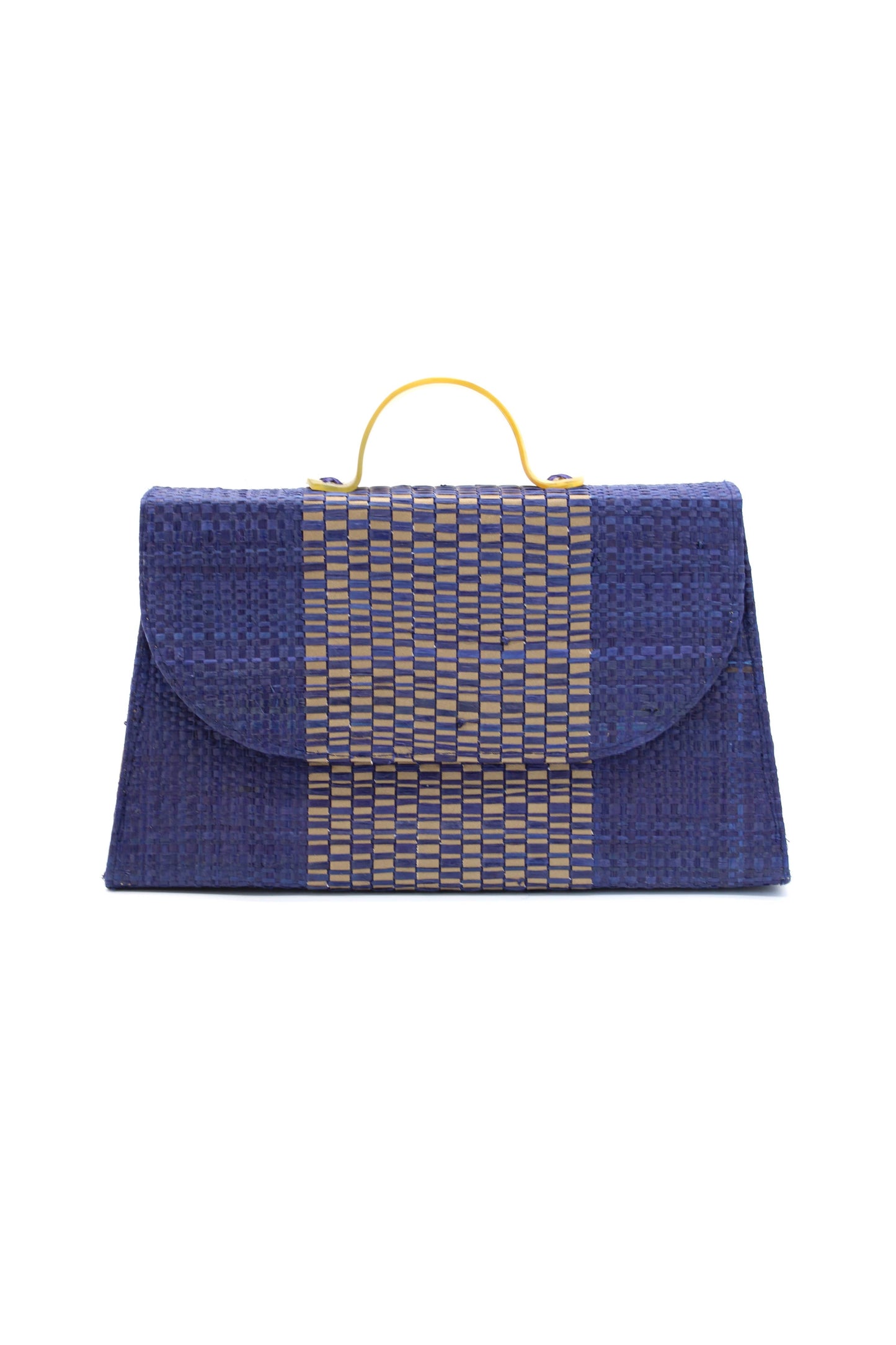 Wynwood Straw Handbag with Metallic Detailing & Horn Handle